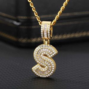 Pendentif Colliers 2020 Tendance Cubic Zirconia Lettres A-Z Pendentif Colliers Iced Out Rock Candy Style Initial Charms Neckle Fantastique Bijoux Cadeau J230620