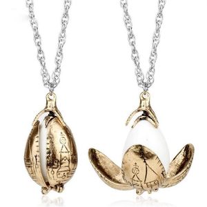 Hanger Kettingen 2021 Fire Dragon Ei Ketting Beker Van Rotatie Activiteit Unisex Magic Open Gift Vintage Drop234n