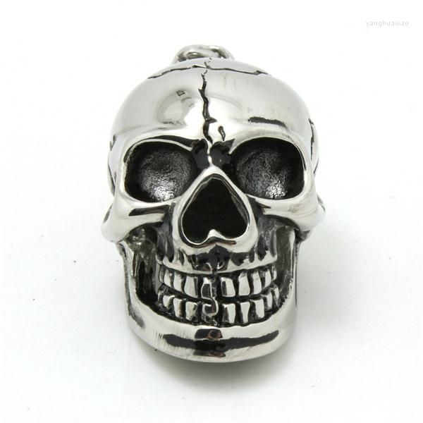 Collares colgantes 2022 Llegada Hombres Boys Skull 316L Acero inoxidable Cool Punk Band Party Bad Brain