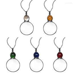 Hanger kettingen 2022 vergrotende glazen ketting vintage 10x lees vergrootglas decoratief loupe cadeau