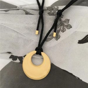 Pendentif Colliers 2023 Collier de corde en cuir réglable pour femmes Vintage Style ethnique Boho Harajuku Bijoux Accessoires