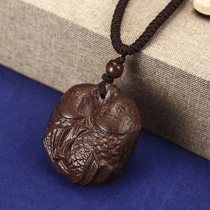 Colliers de pendentif 2023 Boho Jewelry Style ethnique Long Hand Mated Wood Elephant Collier Fomen Prix Prix décent Dhgarden DHW9G