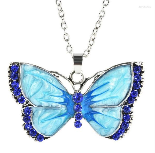 Pendentif Colliers 2023 Harajuku Igirl Punk Papillon Collier Chaîne Années 90 Esthétique Accessoires Collier Femme Egirl Bijoux Gossip Girl Affiche