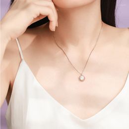 Pendentif colliers 2023 Version coréenne mode chiffres romains délicat collier noir blanc couleur acrylique pour femmes bijoux cadeau