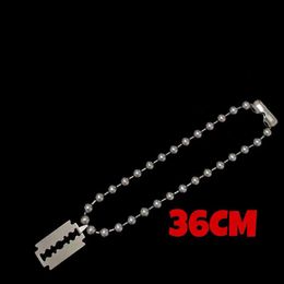 Pendant Necklaces 2023 Kpop chaîne perlée lame pendentifs collier pour femmes mode coréenne Hip Hop hommes chaînes colliers filles Y2k bijoux cadeau L2404 L2404