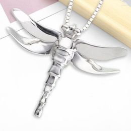 Hanger kettingen 2023 siliver kleur insecten insecten libel crematie as sieraden ketting herdenkingsmokaal voor aandenken urn hangers