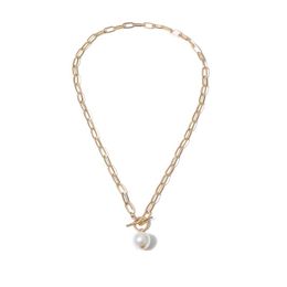 Hanger kettingen 2023 Trendy Pearl ot-Bucklce kettinglegering choker voor vrouwen accessoires mode sieraden