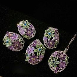 Collares colgantes 2023 Mujeres Margaret Sunflower Jewel Pendientes Sothebys 18K Gold Rainbow Mint Flower Collar 240419