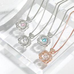 Colliers pendentifs 2024 Collier pendent à cœur de croix de tendance pour femmes