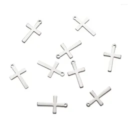 Hangertjeskettingen 20 stuks 304 roestvrij stalen hangers kruisbedels voor handgemaakte doe-het-zelf-sieraden ketting armband maken 20,5x12x0,8mm Gat: 1 mm