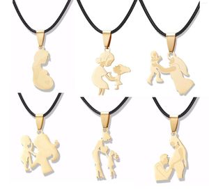 Colliers pendentifs 20 pcs/lot 12 couleurs alliage collier breloques pour cadeau de fête des mères avec lettres de maman