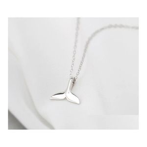 Pendant Necklaces 20 pièces/lot Sier queue de sirène pendentifs pour femmes amoureux dauphins baleine poisson charmes bijoux accessoires livraison directe Dhyxj