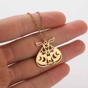 Hangende kettingen 20 stks/kavel roestvrij staal goud zilveren kleur insecten ketting ketting voor vrouwen mode sieraden geschenk groothandel