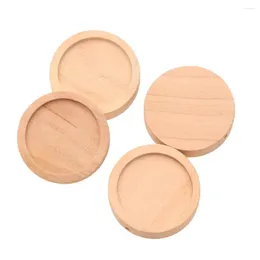 Collares colgantes 20x Encantos de madera natural Bandeja de ajuste de base Cabujón 30 mm