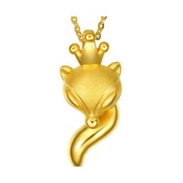 Hanger kettingen 24k gele gouden charme voor vrouwen ketting ketting choker collier juwelen accessoires feest geschenken drop levering hanger dhzvw
