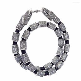 Colliers pendants 24pcs / Set Norse Viking Runes Charms Perles Constructions pour bracelets Collier Beard Or Hair Vikings Rune Kits # 250951