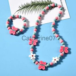 Pendentif Colliers 25 styles Mignon Animal Fleur Dessin Animé Fleur Enfants chandail collier bracelet pour enfants cadeau cp2585 J230725