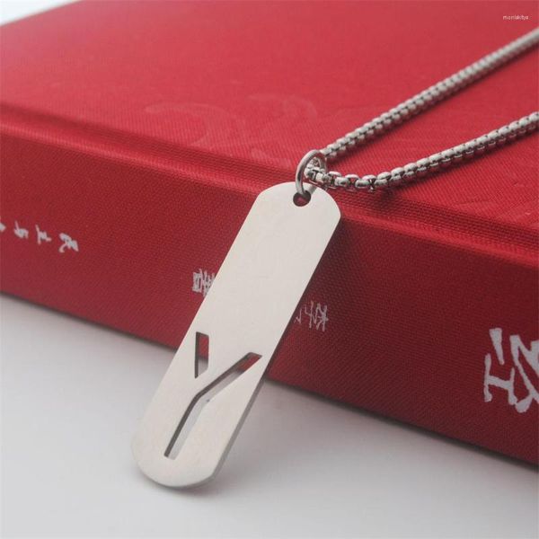 Pendentif Colliers 26 Initiale En Acier Inoxydable Lettre Collier Pour Hommes Femmes Mode Couples Chaîne Femmes Bijoux À La Mode