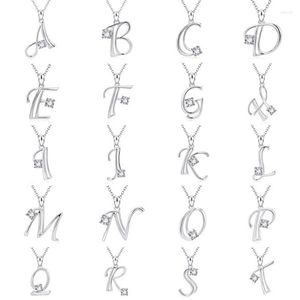 Collares pendientes 26 letras A - Z inicial M S C K alfabeto encanto collar para mujeres decir mi nombre boda cumpleaños joyería Dz103