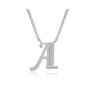 Pendentif Colliers 26 Lettres Initiales Collier Zircon Pendentifs Longue Chaîne Pour Les Femmes Bijoux De Mariage Alphabets Nom Cadeaux D'anniversaire Dr Dhdmc