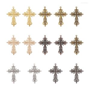 Hangende kettingen 28 stks/set holy legering kruis grote hangers religie thema cadmium lood gratis gemengde kleur charmes voor sieraden maken diy