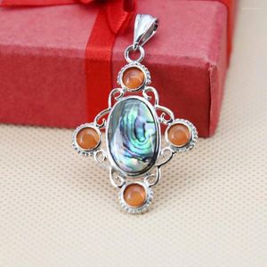 Pendentif Colliers 29 36mm Mode Ethnique Chic Abalone Coquillages Naturels Coquillages Pendentifs Broder Conception DIY Fille Bijoux Faire Des Cadeaux