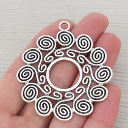 Pendentif Colliers 3 X Tibétain Argent Creux Ouvert Grand Vortex En Spirale Charmes Pendentifs Pour Collier À Faire soi-même Fabrication De Bijoux Accessoires