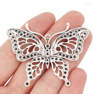 Pendentif Colliers 3 X Tibétain Argent Creux Ouvert Vintage Papillon Charmes Pendentifs Pour Collier De Bricolage Fabrication De Bijoux Résultats Accessoires