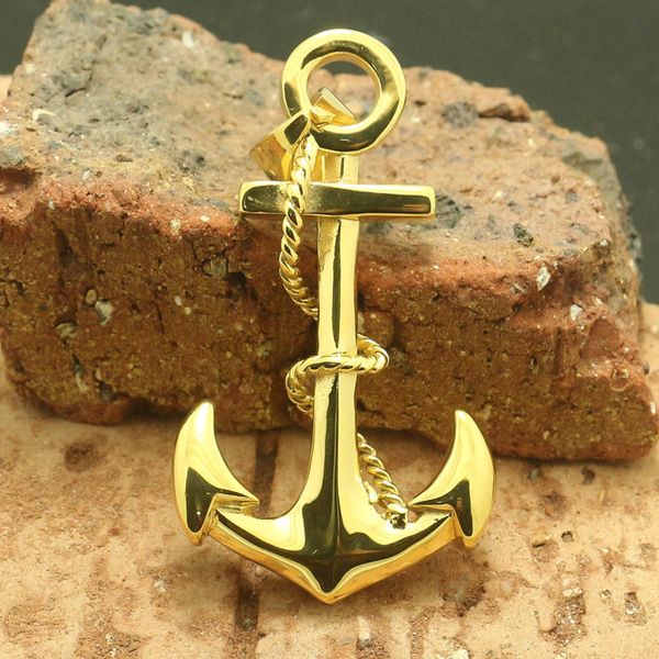 Colliers pendentifs en acier inoxydable 316L Cool Anchor est 230922