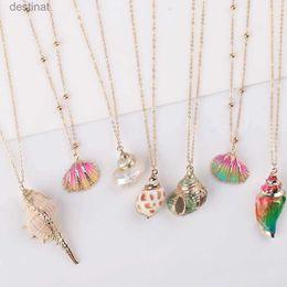 Colliers de pendentif 33 styles bohême conque coquillages collier de plage de mer
