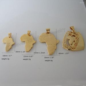 Collares colgantes 4 estilos disponibles de oro amarillo chapado 18 