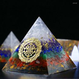 Pendentif Colliers 40mm 50mm 60mm Orgonite Pyramide Cristal Pierre Clair Quartz/Améthystes/lapis/Aventurine/Agates Rouges/Jaspes Rouges/Oeil de Tigre