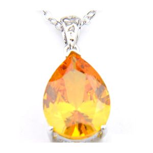 Pendentif Colliers 5 Pièces Cadeau De Vacances Délicat Unique Jaune 925 Sterling Sier Pendentifs Russie Américaine Australie Collier De Mariage Dhzd0