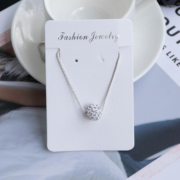 Pendentif Colliers 5 Petite Géométrie Boule Ronde Collier Cercle Contour Amour Chanceux Éternité Karma Zircon Bijoux Pour Madame