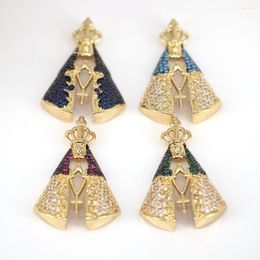 Pendentif colliers 5 pièces 2023 vierge marie Fine CZ cubique zircone cuivre métal breloques unisexe religieux bijoux cadeau
