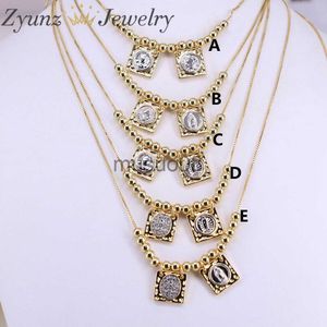 Hangende kettingen 5 stcs heilige Jezus Maagd Maria ketting vrouwen 2022 koperen hanger choker nek voor religieuze sieraden J230819