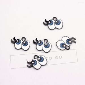 Hangende kettingen 60 stcs 21 15 mm kawaii schattige oog charmes hangers diy sieraden bevindingen arnyent accessoires zwevende armband charm