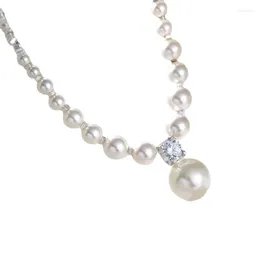 Pendentif Colliers 634C Perles Collier Charme Cou Bijoux Alliage Matériel Pour Tenues À La Mode