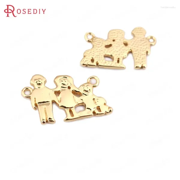 Colliers de pendentif 6pcs 18K Gold Color Brass Friend Charms Pendants Pendants Bijoux de haute qualité