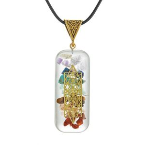 Hangende kettingen 7 genezende chakra orgon kristal hanger ketting reiki energie stenen generator emotionele lichaamszuivering dhgarden dhzuc