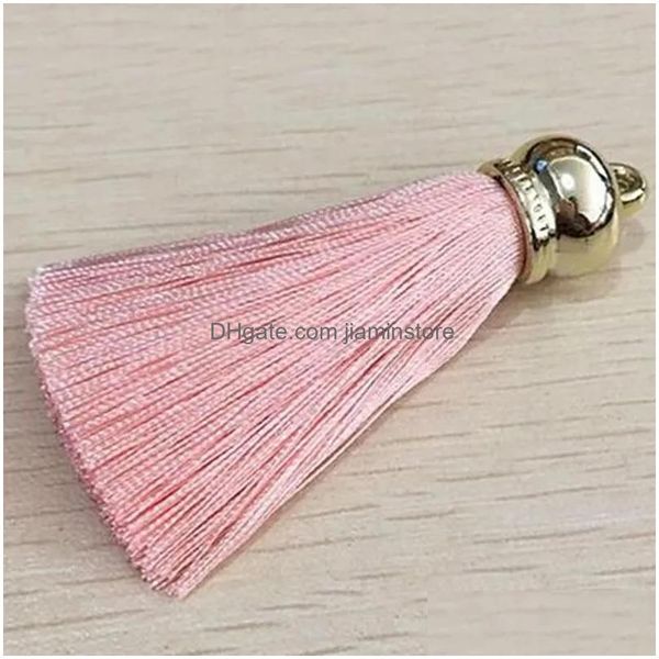 Pendentif Colliers 7cm Cap Amirauté Soyeux Fringe Décoratif Gland Spike Pour Bijoux Vêtement Rideau Artisanat Téléphone Décor Couture À La Main Dhkmc