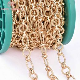 Colliers pendants (8436) 50cm 11,5x2 mm 8,5x14 mm 24k Color en laiton Collier Chaînes Bracelettes Qualité Bijoux DIY Résultats accessoires 240419