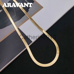 Hanger kettingen 925 zilver 18k goud 4 mm slangenketens ketting voor vrouwen mannen mode wedjewelry j230817