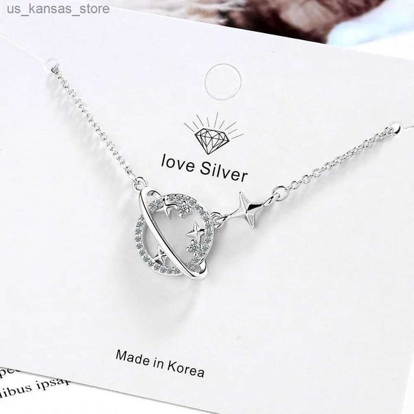 Colliers pendants 925 Colliers de zircon en argent en argent pour femmes concepteur de luxe Fine Jewelry Livraison gratuite Offre Gaabou240408ho7Q