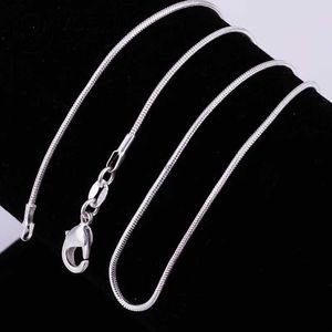 Hangende kettingen 925 Sterling zilver 16/18/20/22/24/26/28/30 inch 1-3 mm slangenketting ketting voor vrouw man mode zilveren sieraden geschenken groothandel