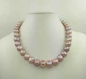 Collares colgantes Collar de perlas rosadas del Mar del Sur barroco natural AAA de 910 mm 18 