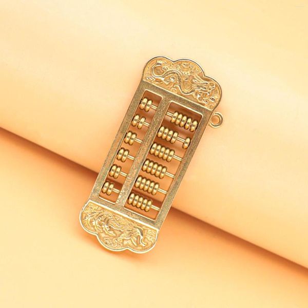 Collares pendientes ábaco herramienta de cálculo de matemáticas baratija de estilo chino para la fabricación de bolsos decoración de colgantes