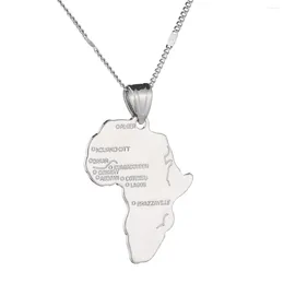Colliers pendants Collier de couleur de couleur argent africain Collier pour femmes pour femmes