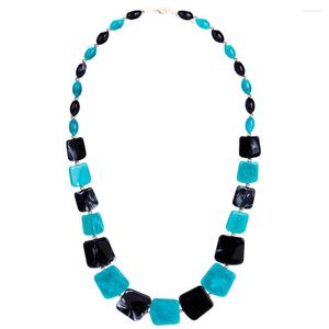 Pendentif Colliers Ahmed Maxi Déclaration Longues Perles Collier Mode Printemps Acrylique Collier Géométrique Collier Pour Femmes