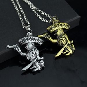 Colliers pendants Aicsrad Fashion MC Outlaw Motor Biker Collier mexicain pour Bandidos Motorcycle Club Men Worldwide Men Women Gift205J